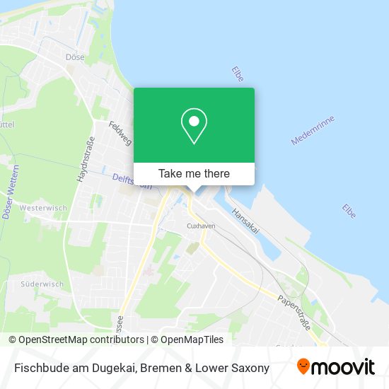 Fischbude am Dugekai map