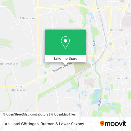 Карта As Hotel Göttingen