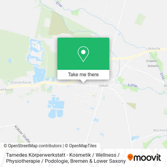 Карта Tamedes Körperwerkstatt - Kosmetik / Wellness / Physiotherapie / Podologie
