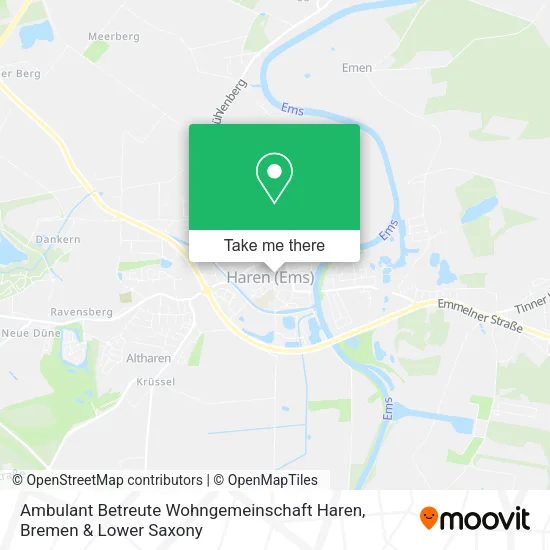 Карта Ambulant Betreute Wohngemeinschaft Haren