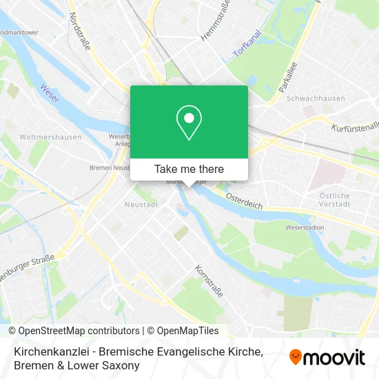 Карта Kirchenkanzlei - Bremische Evangelische Kirche