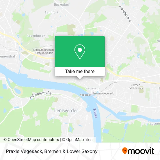 Praxis Vegesack map