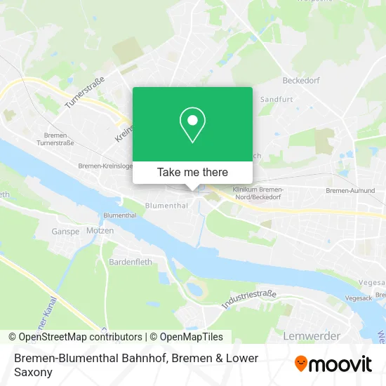 Карта Bremen-Blumenthal Bahnhof