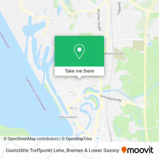 Карта Gaststätte Treffpunkt Lehe
