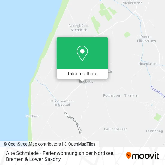 Карта Alte Schmiede - Ferienwohnung an der Nordsee