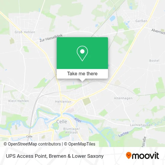 Ups Access Point map