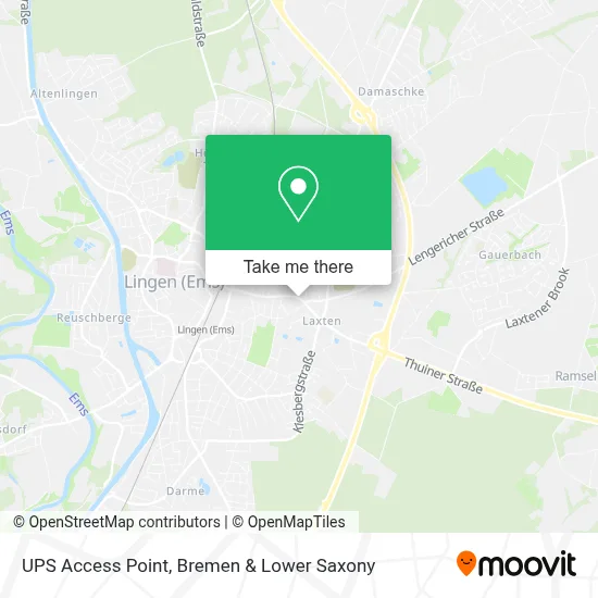 Ups Access Point map