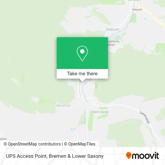 Ups Access Point map