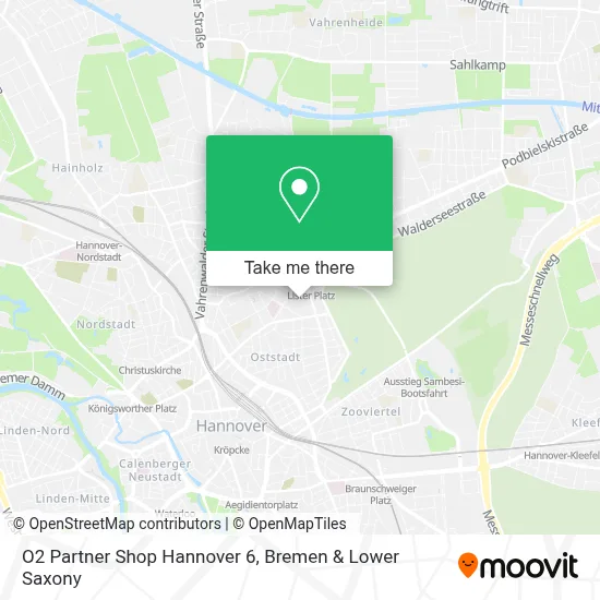 O2 Partner Shop Hannover 6 map