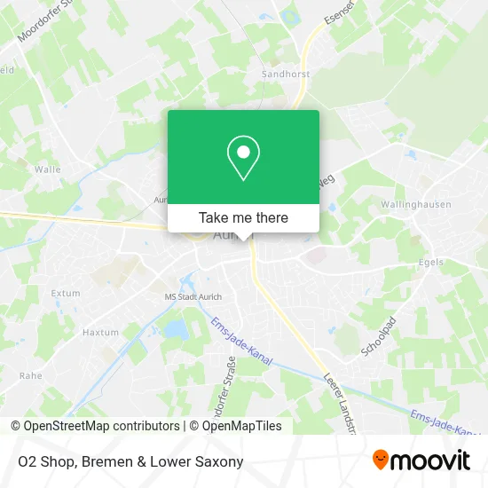 O2 Shop map