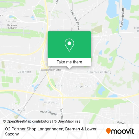 O2 Partner Shop Langenhagen map
