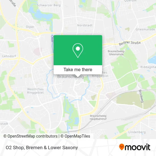 O2 Shop map