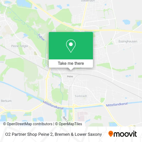 O2 Partner Shop Peine 2 map