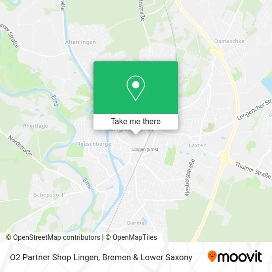O2 Partner Shop Lingen map