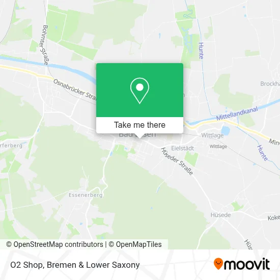 O2 Shop map
