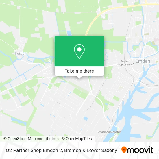 O2 Partner Shop Emden 2 map