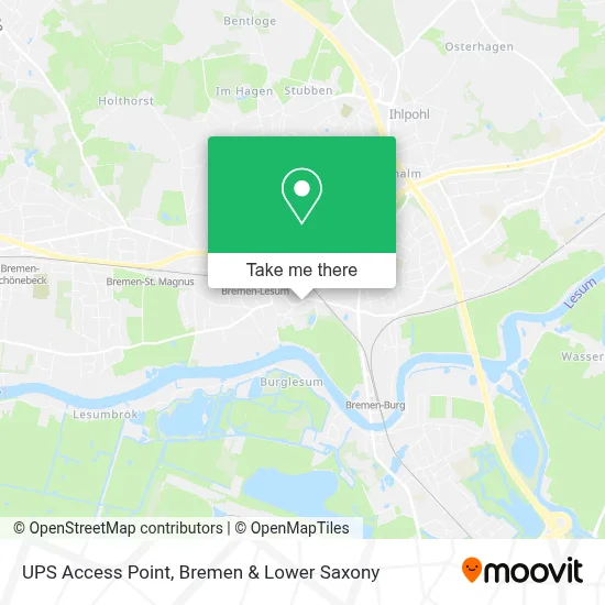 Ups Access Point map