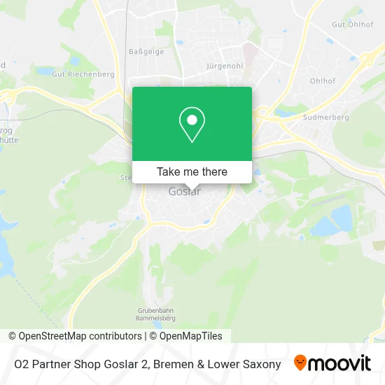 O2 Partner Shop Goslar 2 map