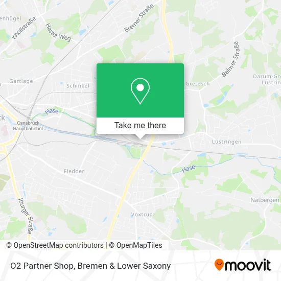 O2 Partner Shop map