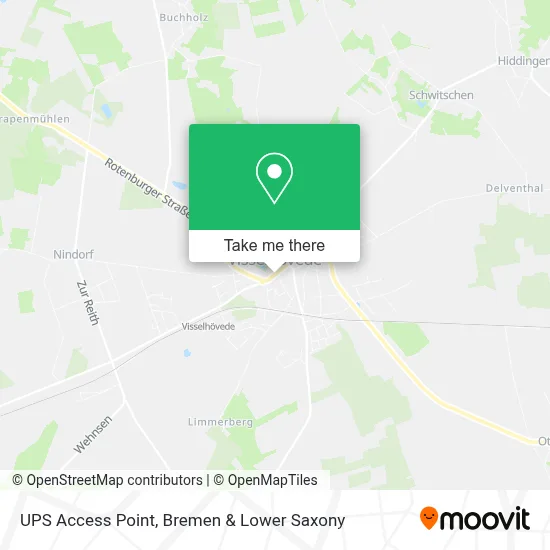 Ups Access Point map