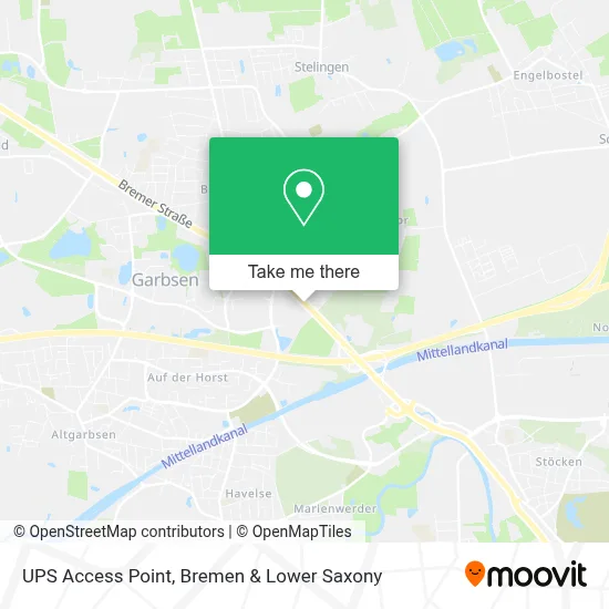 Ups Access Point map