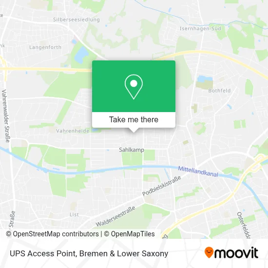 Ups Access Point map