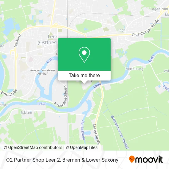 O2 Partner Shop Leer 2 map