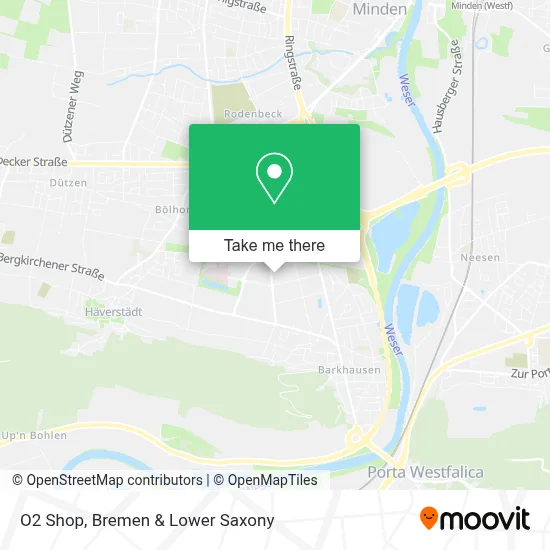 O2 Shop map