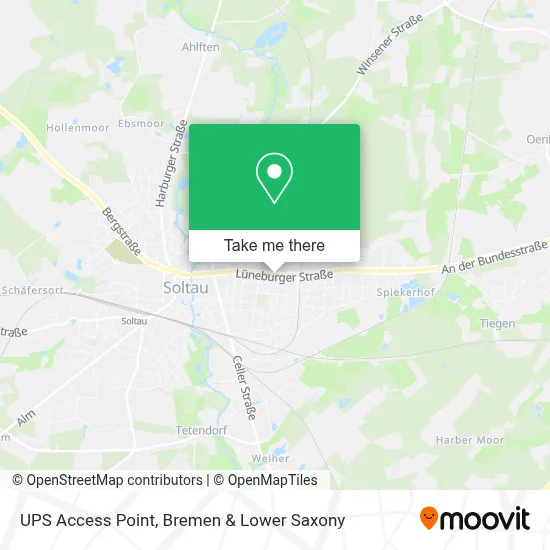 Ups Access Point map