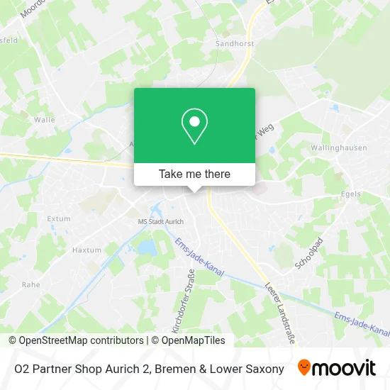 O2 Partner Shop Aurich 2 map