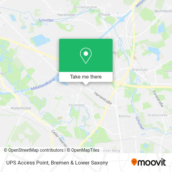 Ups Access Point map