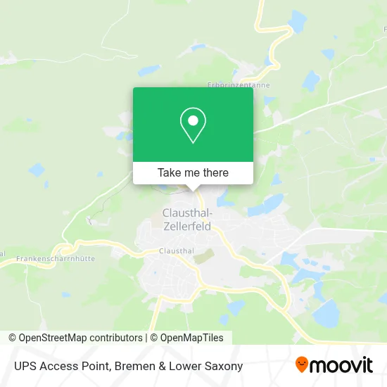 Ups Access Point map