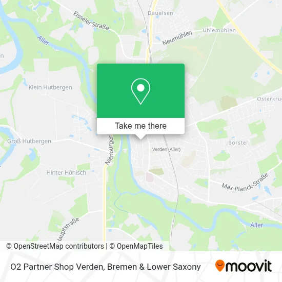 O2 Partner Shop Verden map
