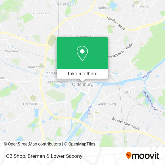 O2 Shop map