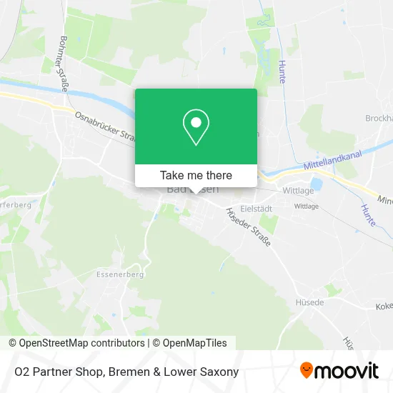 O2 Partner Shop map