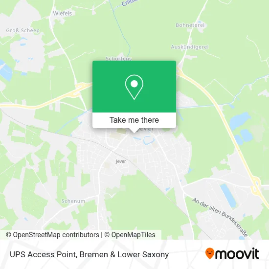 Ups Access Point map