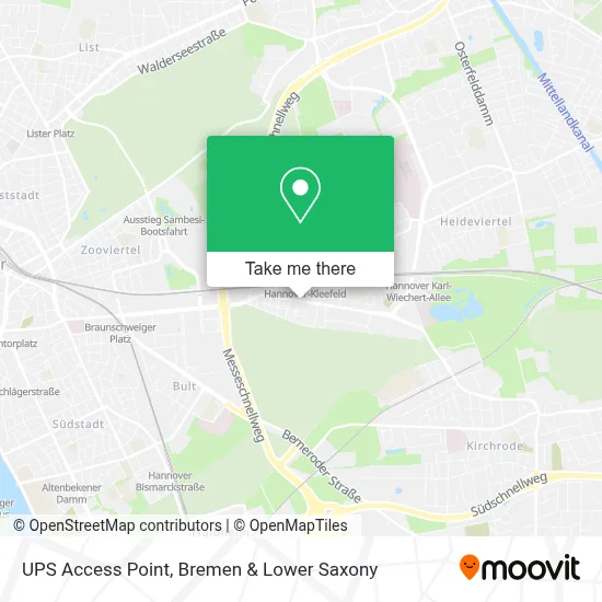 Ups Access Point map