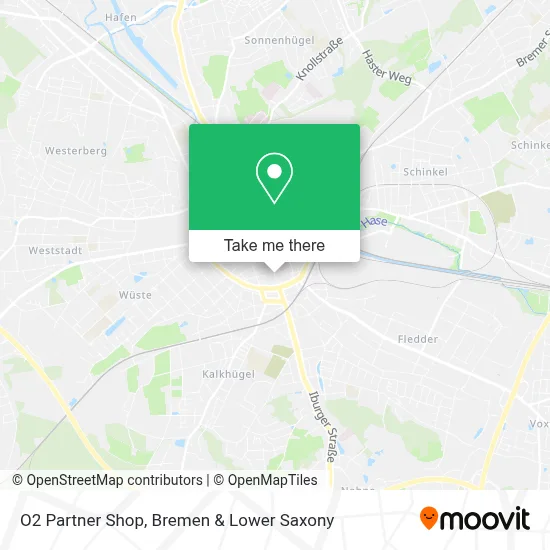 O2 Partner Shop map