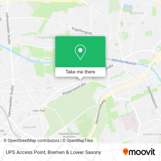 Ups Access Point map