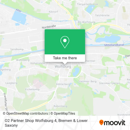 O2 Partner Shop Wolfsburg 4 map