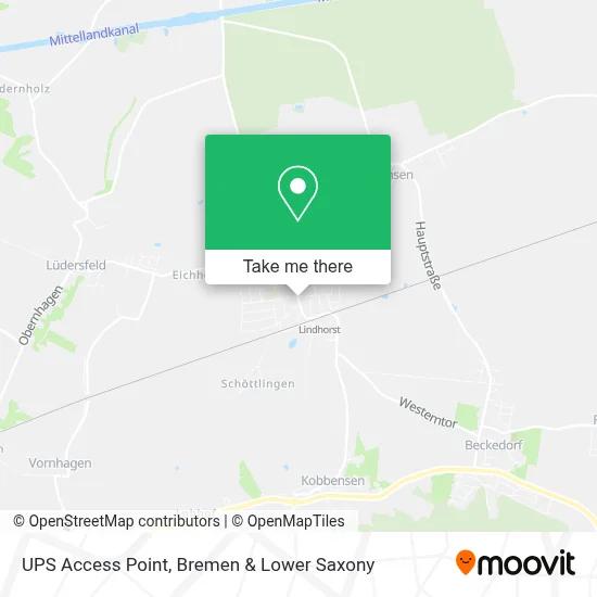 Ups Access Point map