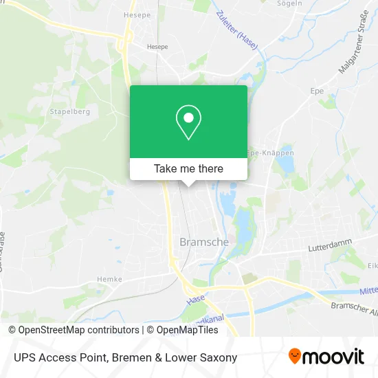 Ups Access Point map