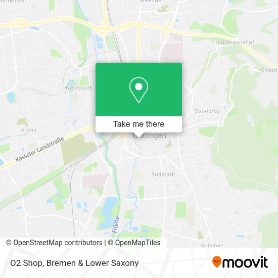 O2 Shop map