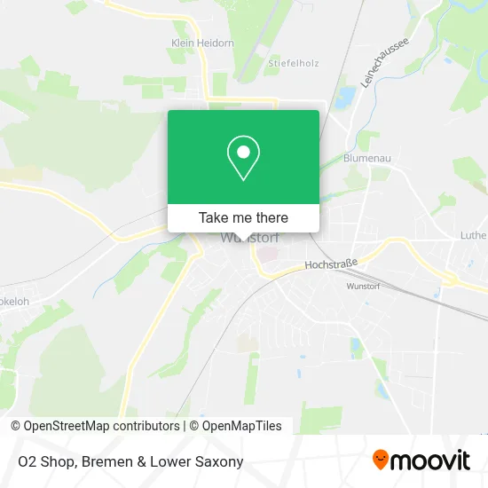 O2 Shop map