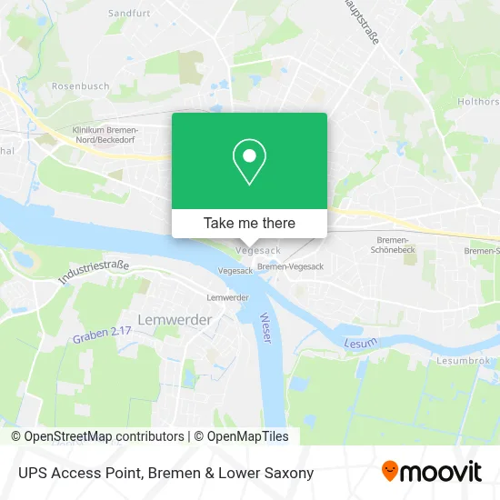 Ups Access Point map