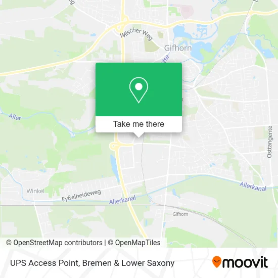 Ups Access Point map