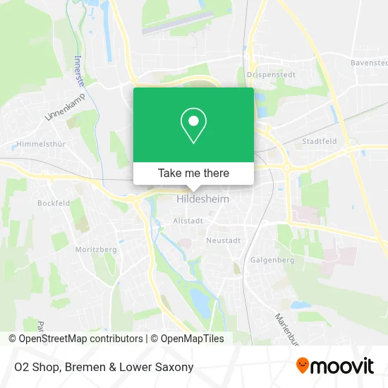 O2 Shop map