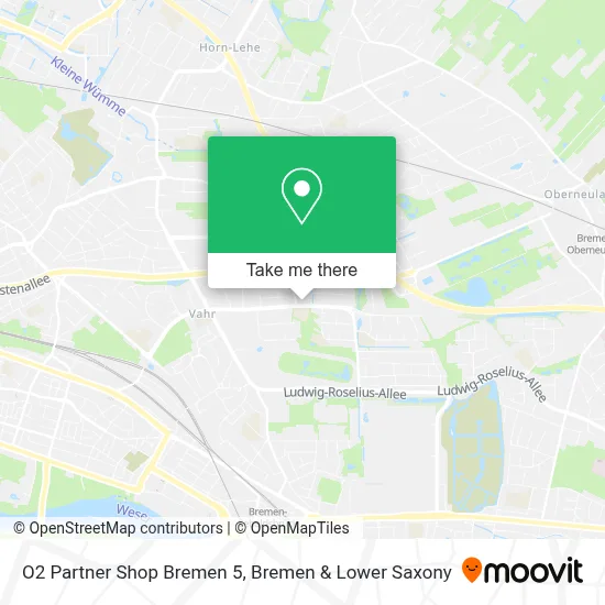 O2 Partner Shop Bremen 5 map