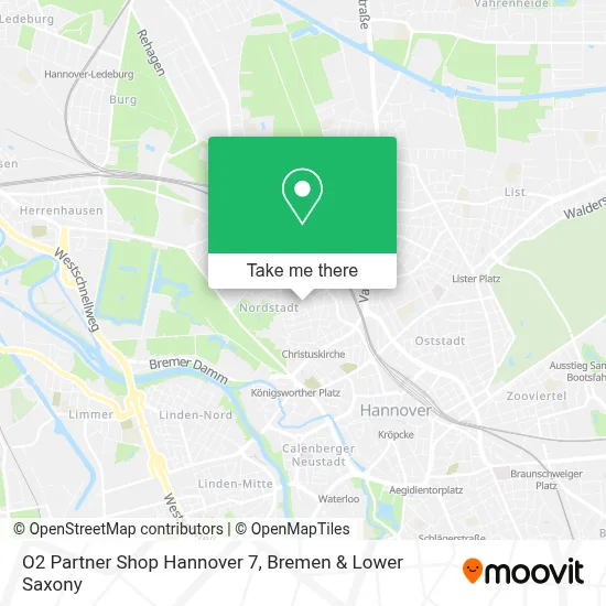 O2 Partner Shop Hannover 7 map