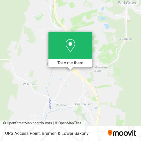 Ups Access Point map